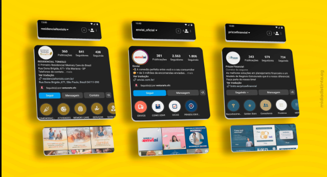 Arte social media grid